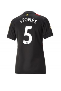 Manchester City John Stones #5 Fotballdrakt Borte Klær Dame 2022-23 Korte ermer
